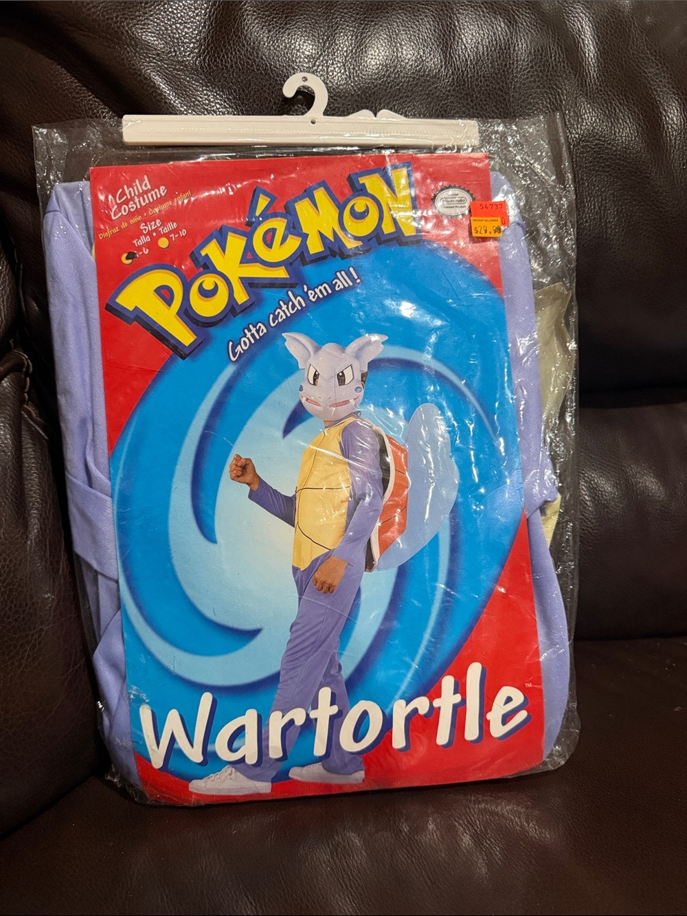 Vintage Pokemon Wartortle Kids Costume - NEW 4T/6T